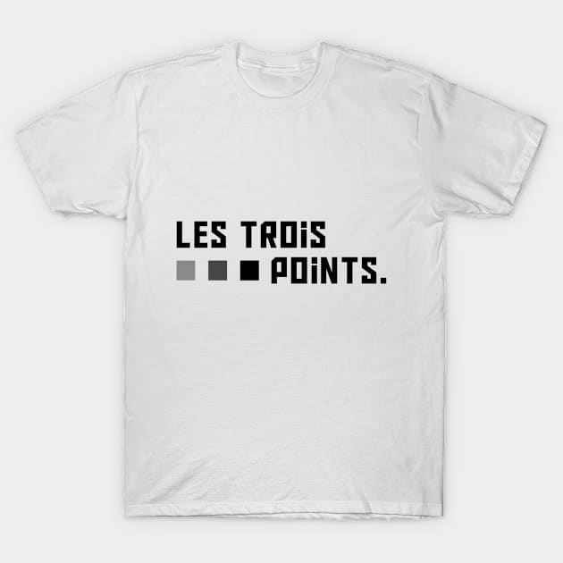 Podcast Les trois points. T-Shirt by GMR_VIDEOGAMES